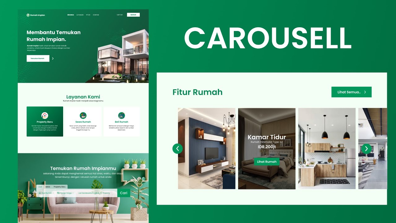 Slicing Design Figma to Bootstrap 5 Membuat Carousell || Web Company Profile Fitur Section #6