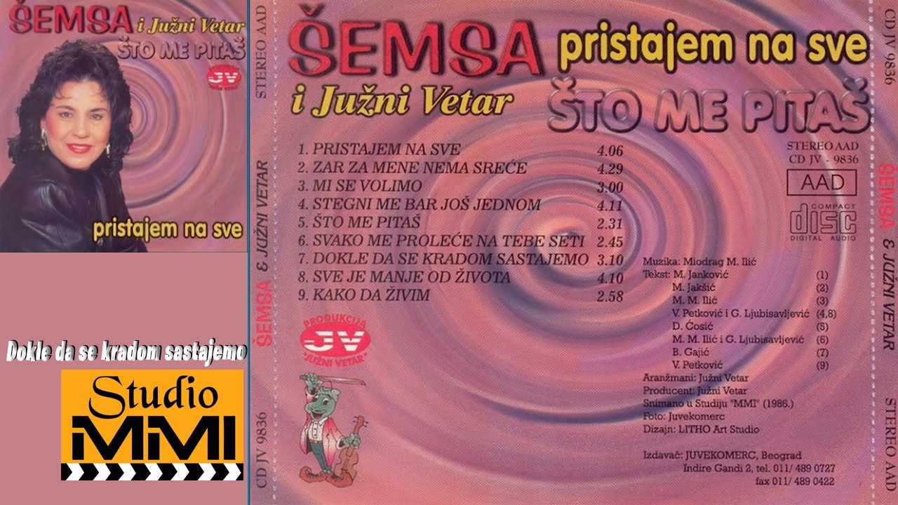 Semsa Suljakovic i Juzni Vetar - Dokle da se kradom sastajemo (Audio 1986)
