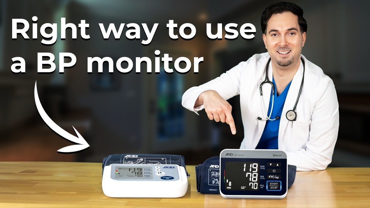 How to use blood pressure monitor and cuff