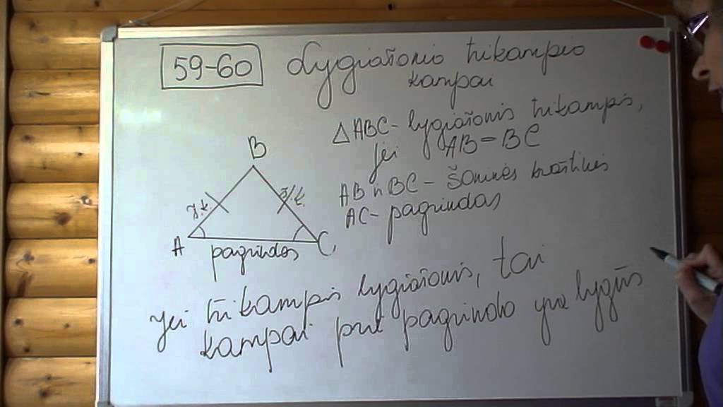 Lygiašonio trikampio kampai