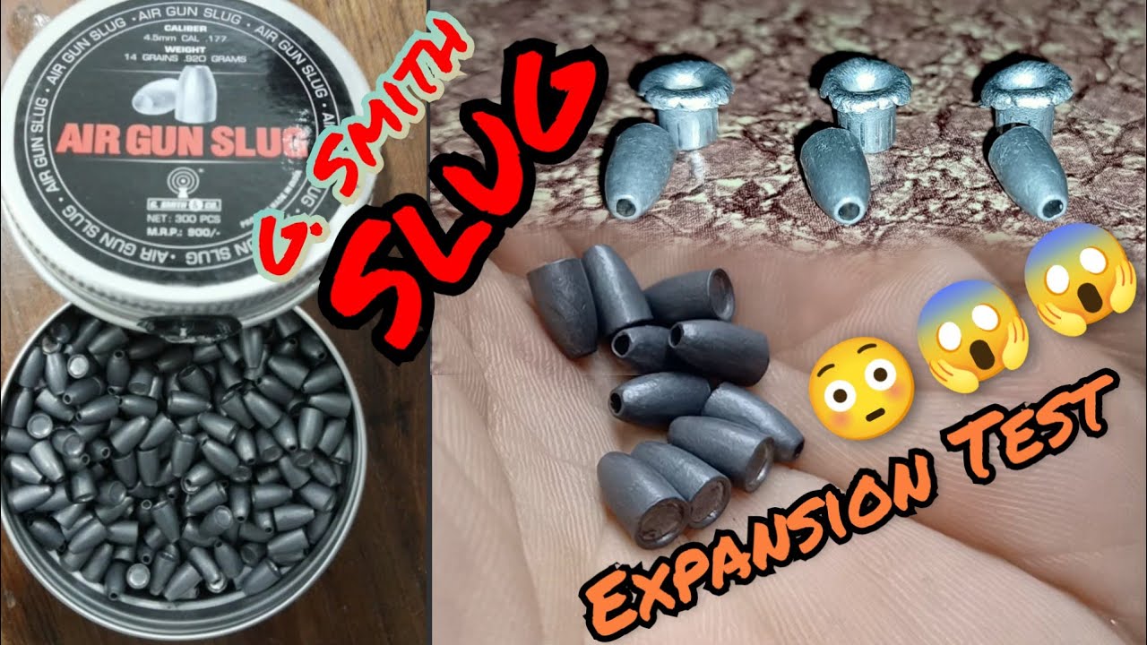 G.smith Slug (Airgun Slug)Expansion test a short video