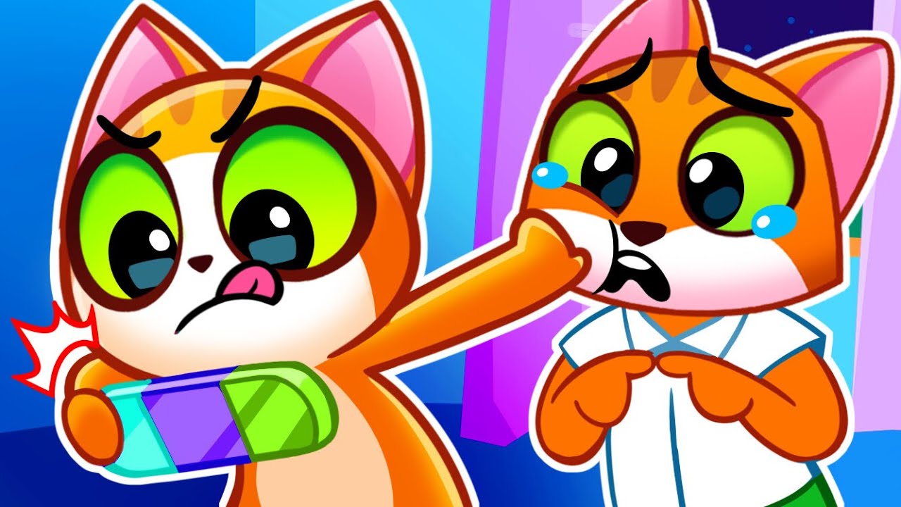 ¡Bebé, no juegues demasiado! 🤖😨 + caricaturas educativas interactivas para niños 😻 Purr-Purr