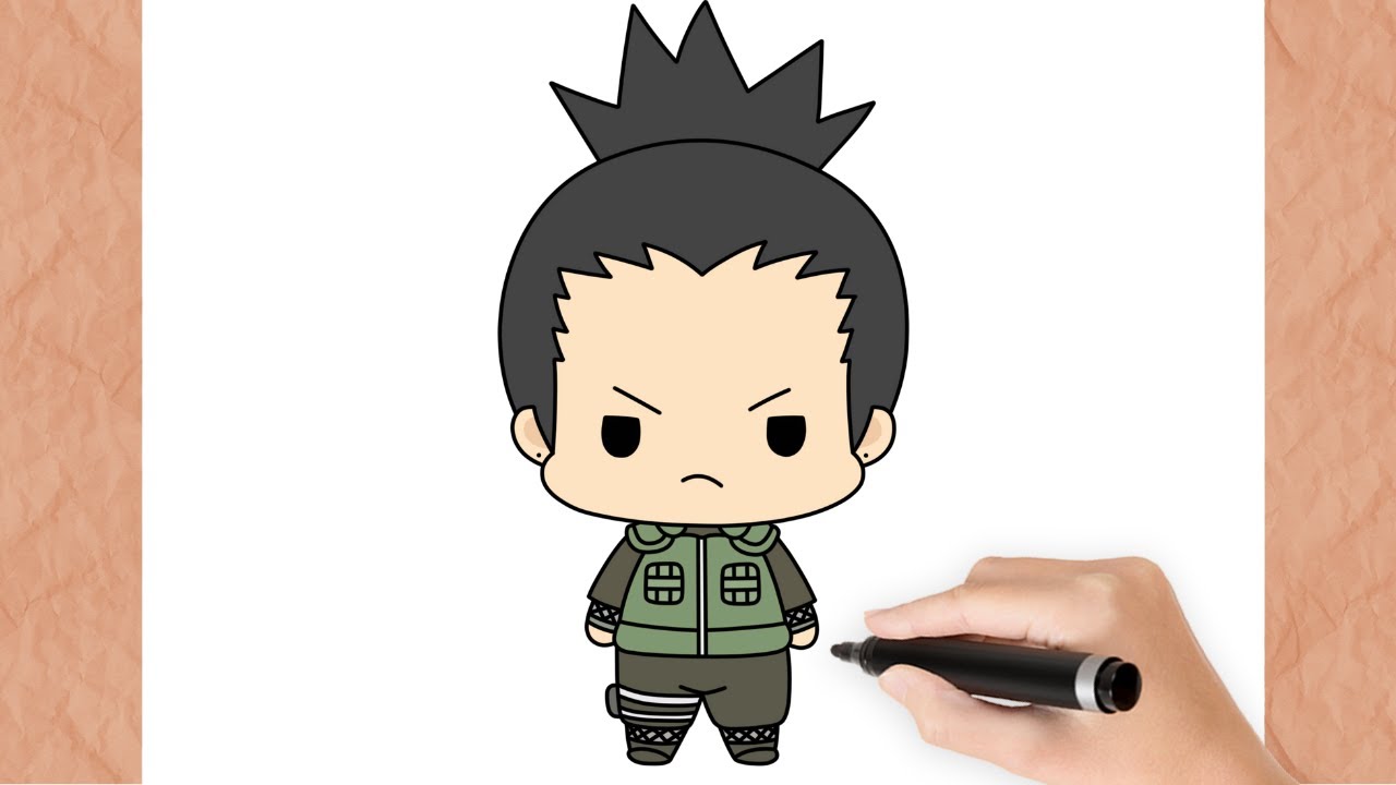 Como Dibujar a SHIKAMARU KAWAII I Facil