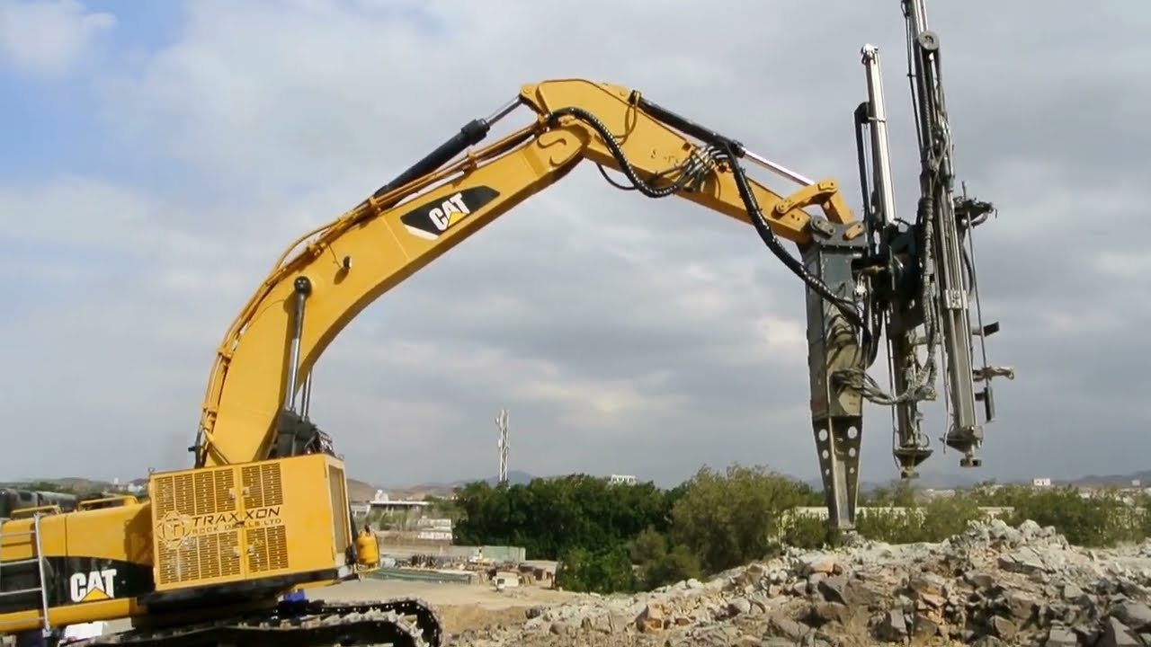 TRAXXON TR-EX 4500 Double Rock Drill Excavator Attachment