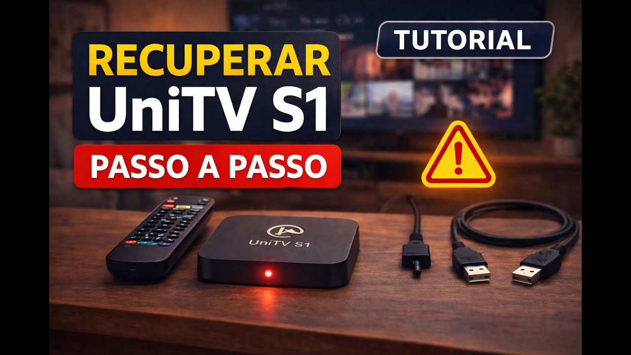 Como Recuperar UNITV S1 com Led Vermelho - TUTORIAL PASSO A PASSO