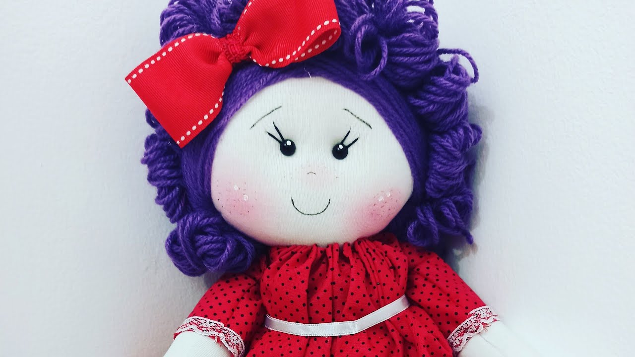 Boneca Tati feita com molde cortado aqui no canal🥰 faça vc mesmo seus moldes Moldes gratuitos ♥️