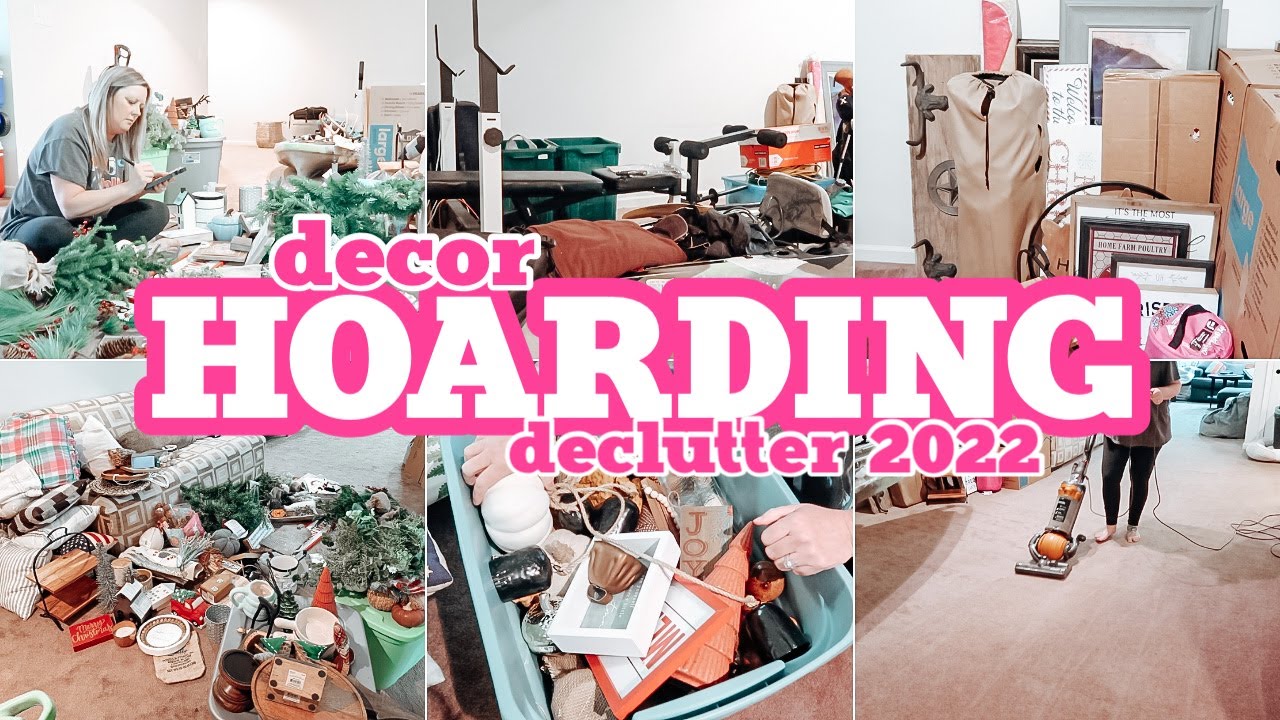 EXTREME DECOR HOARDING DECLUTTER | CLEANING MOTIVATION | SPRING CLEANING 2022