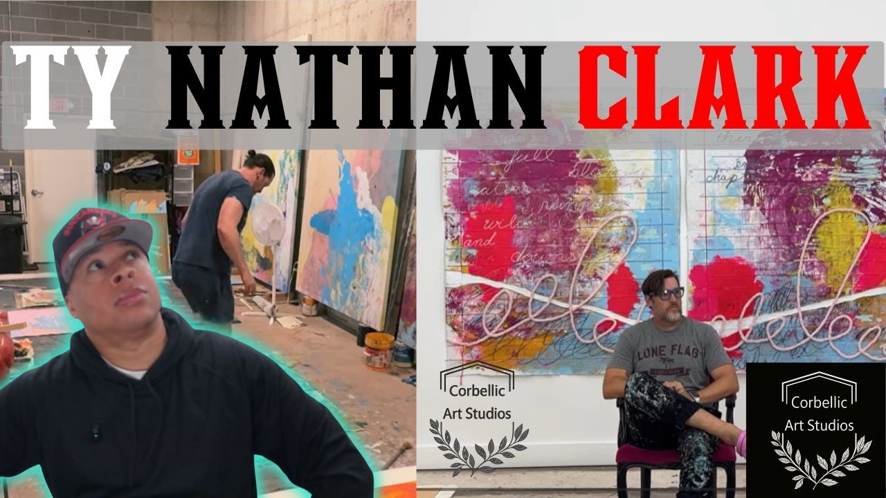 Reaction To Ty Nathan Clark, Inspired Me To Paint Fast Abstract Backgrounds in Volume