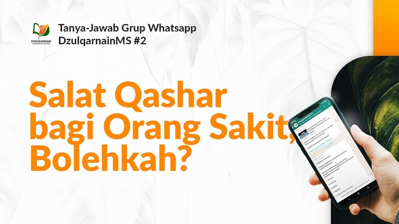 Salat Qashar bagi Orang Sakit, Bolehkah?