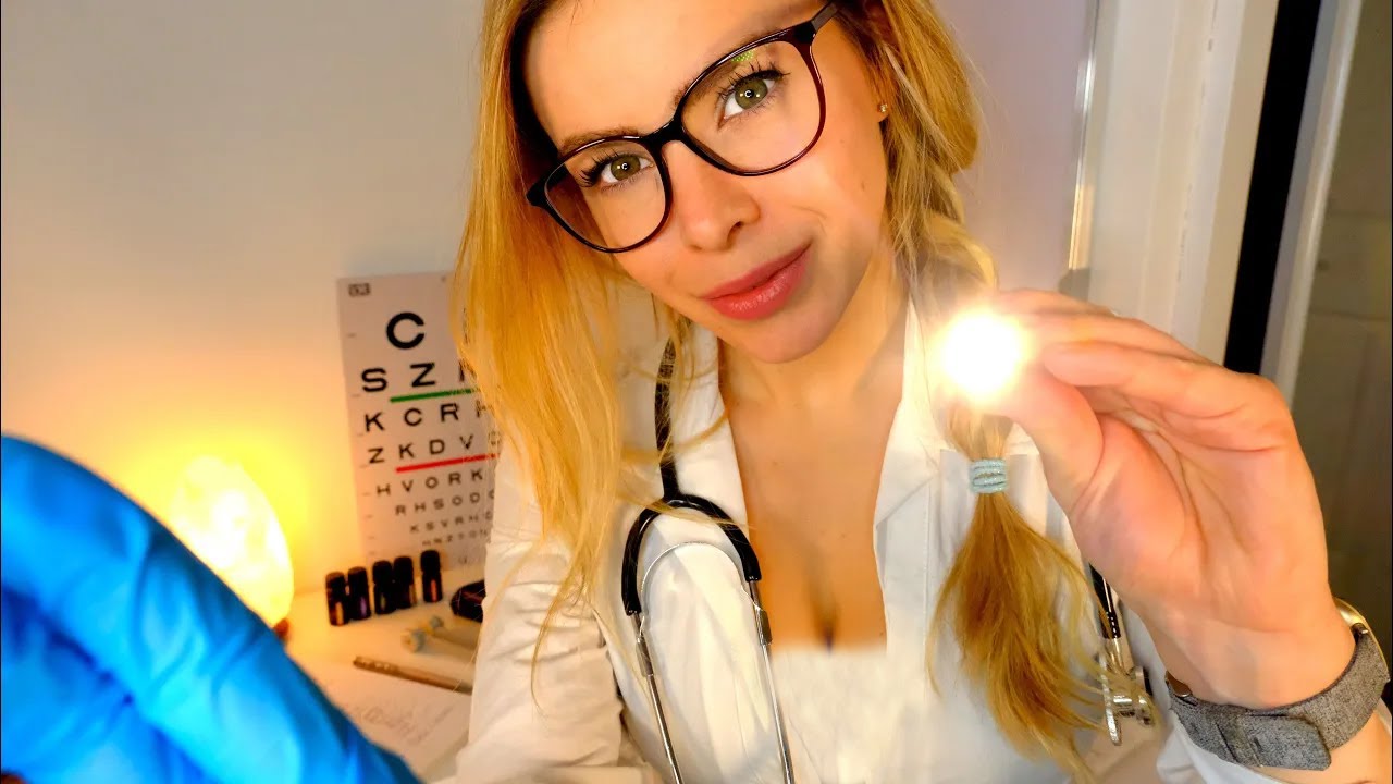 ASMR CRANIAL NERVE EXAM FOR INSOMNIA 🌙