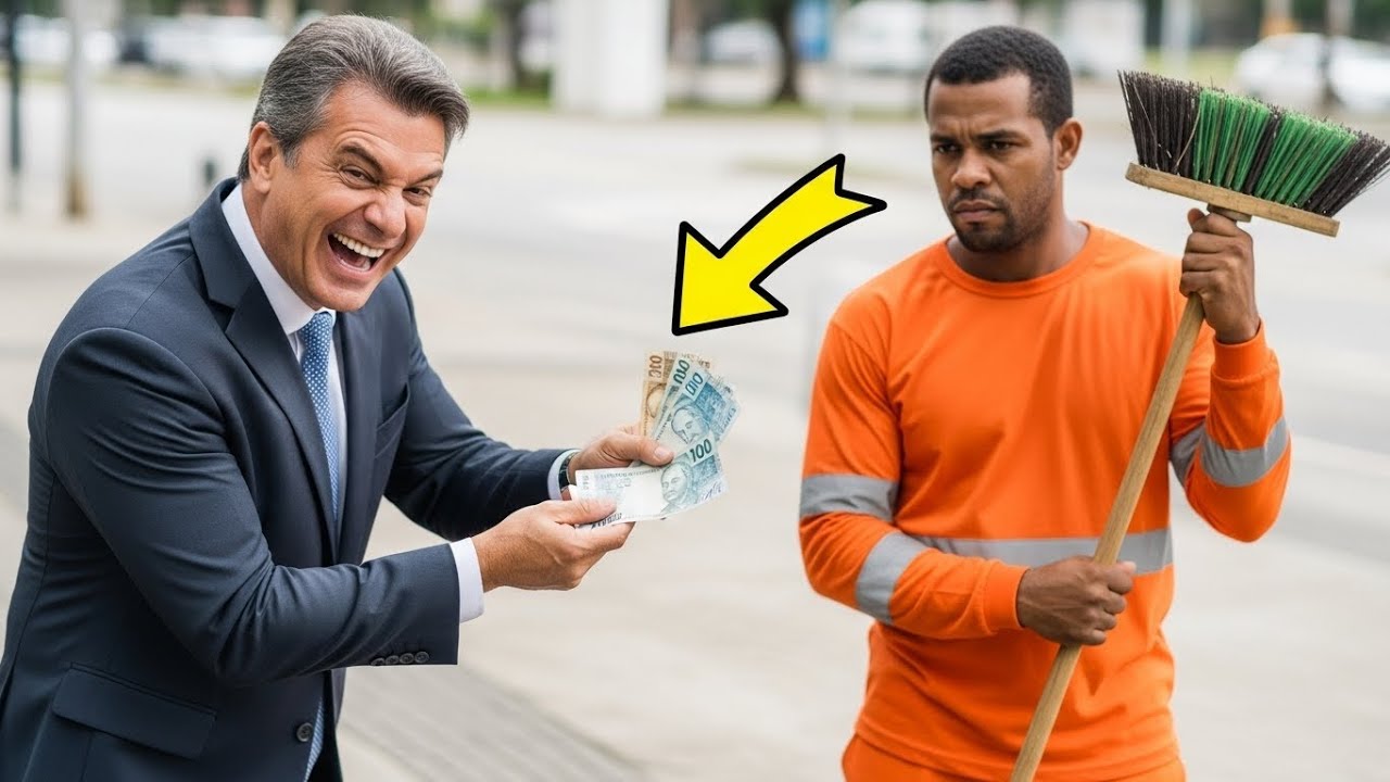 “TE DOU R$5000 SE PEDIR DESCULPA!” POLÍTICO MILIONÁRIO humilhou o gari, mas o que aconteceu depois..
