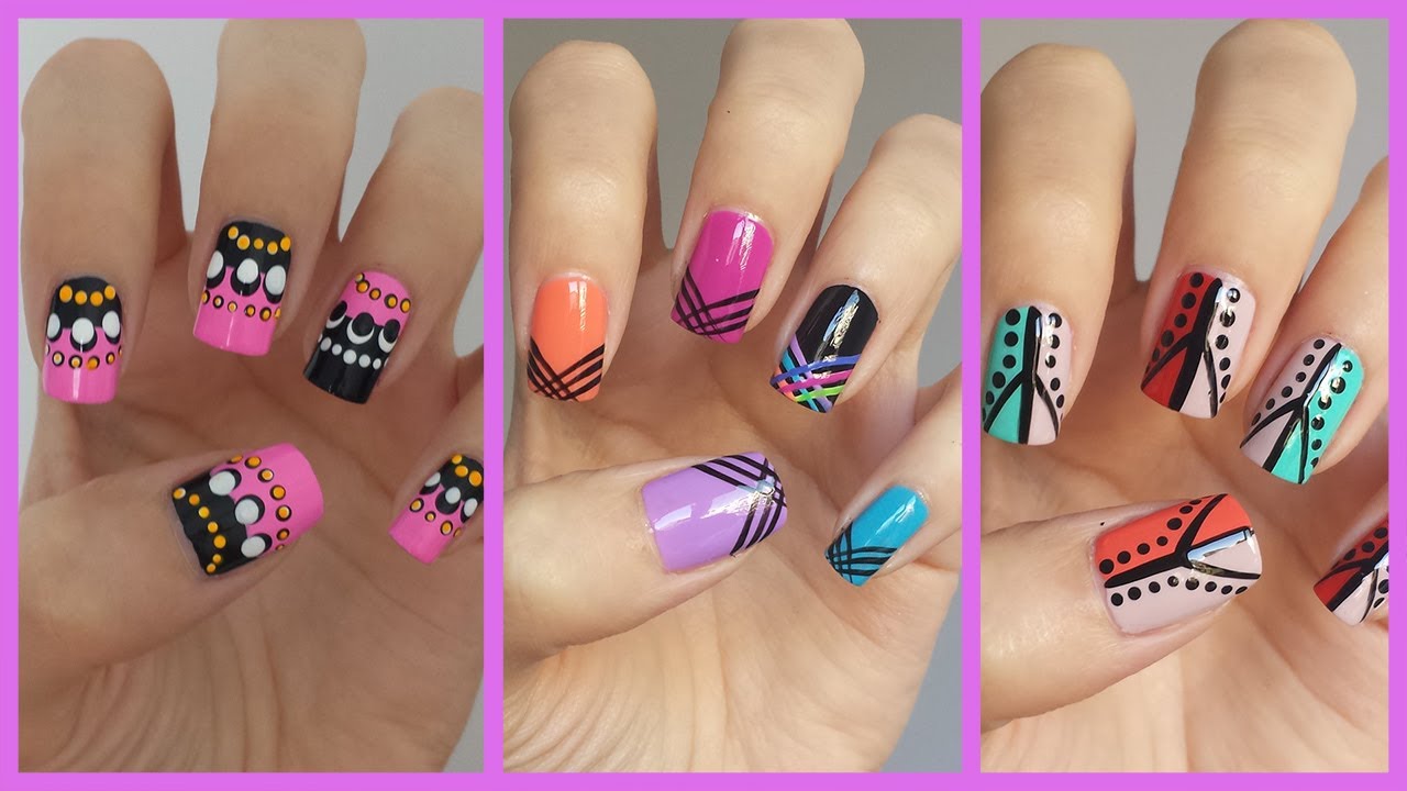 Easy Nail Art For Beginners!!! #12 | JennyClaireFox