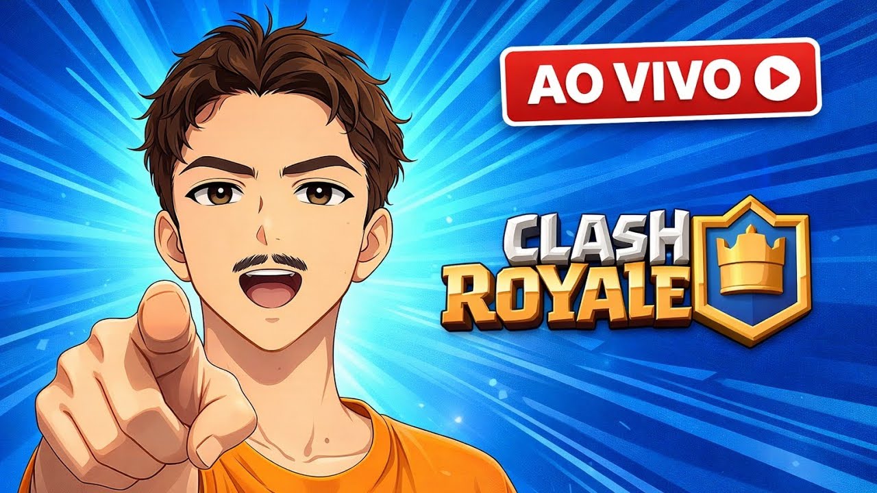 SUBINDO TROFÉUS AO VIVO NO CLASH ROYALE!!! COLAAA
