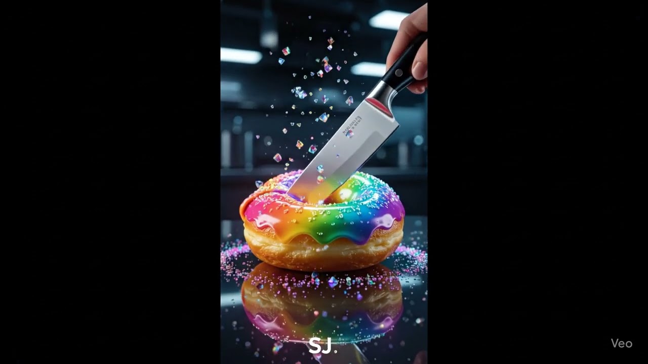 🌈 Shiny Knife Cuts Rainbow Jelly | Super Satisfying ASMR 🔪✨