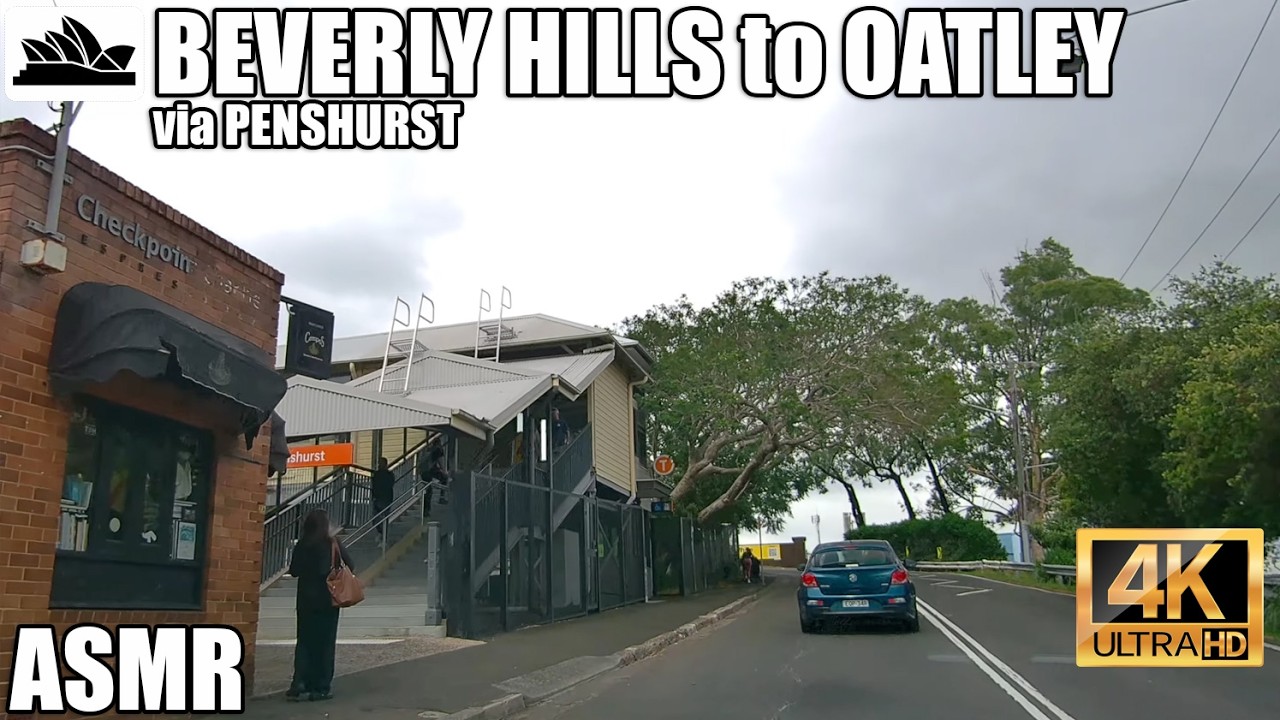4K ASMR Sydney drive: Beverly Hills to Oatley via Penshurst