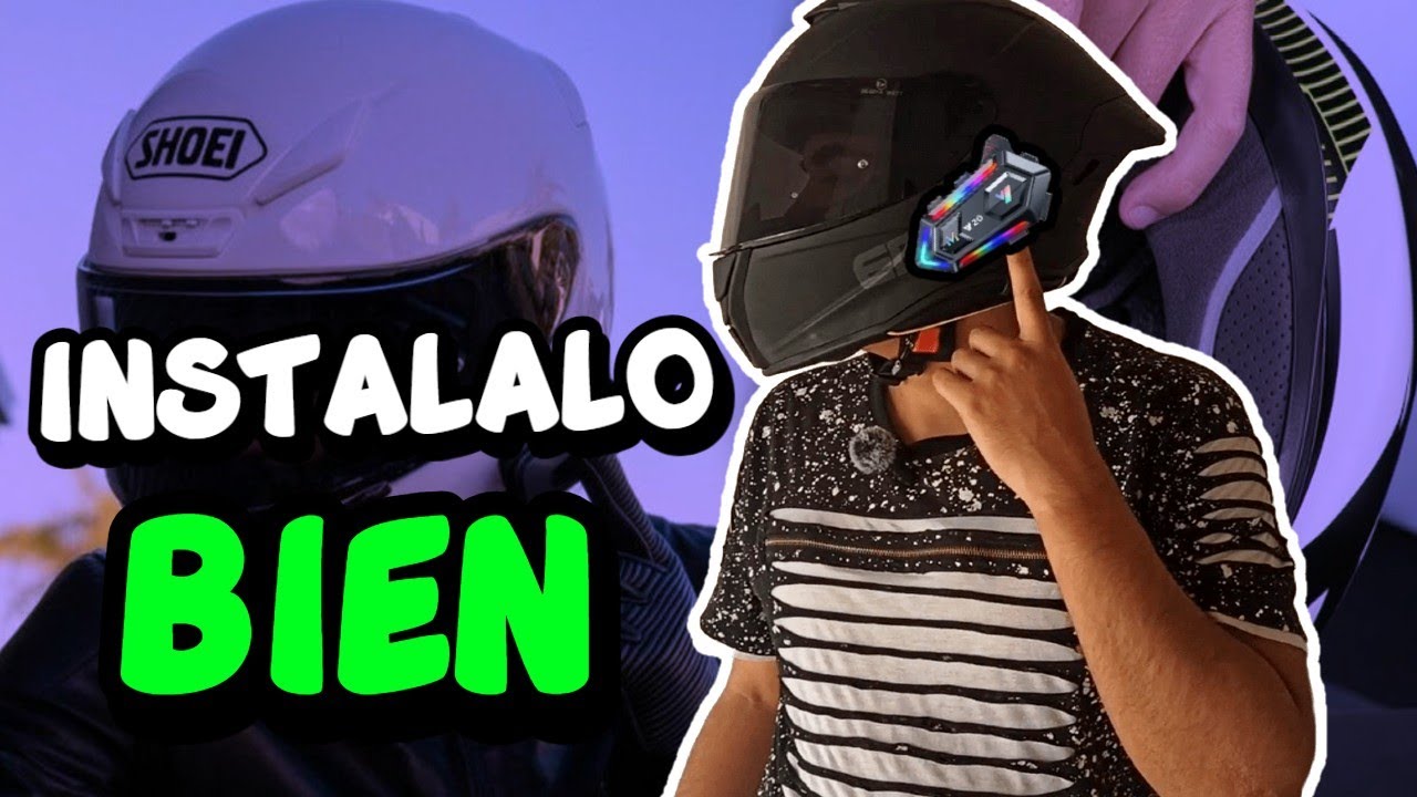 ¿Cómo poner un intercomunicador en tu casco fácil y rápido?
