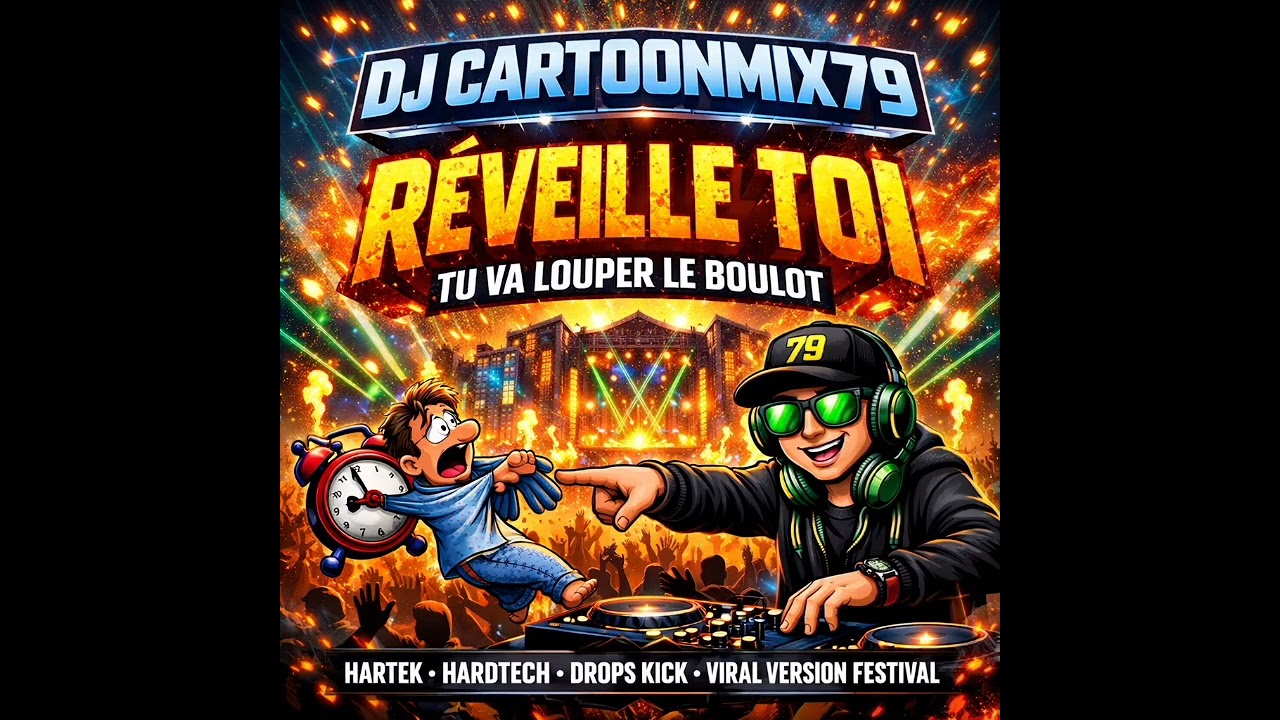 DJ CARTOONMIX79 - R&Eacute;VEILLE-TOI [Hardtech / Hartek / Drops Kick] ⚡️