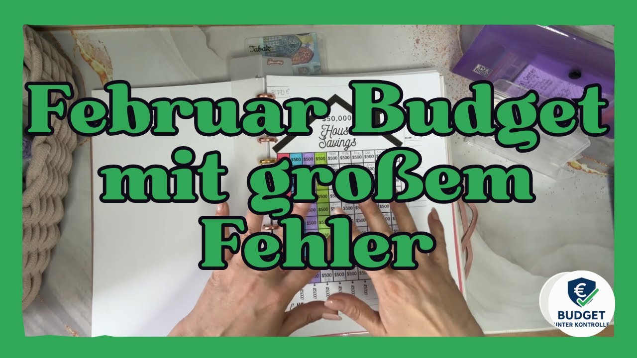 Ich habe mein Februar Budget direkt mit einem großen Fehler begonnen🤦🏻‍♀️