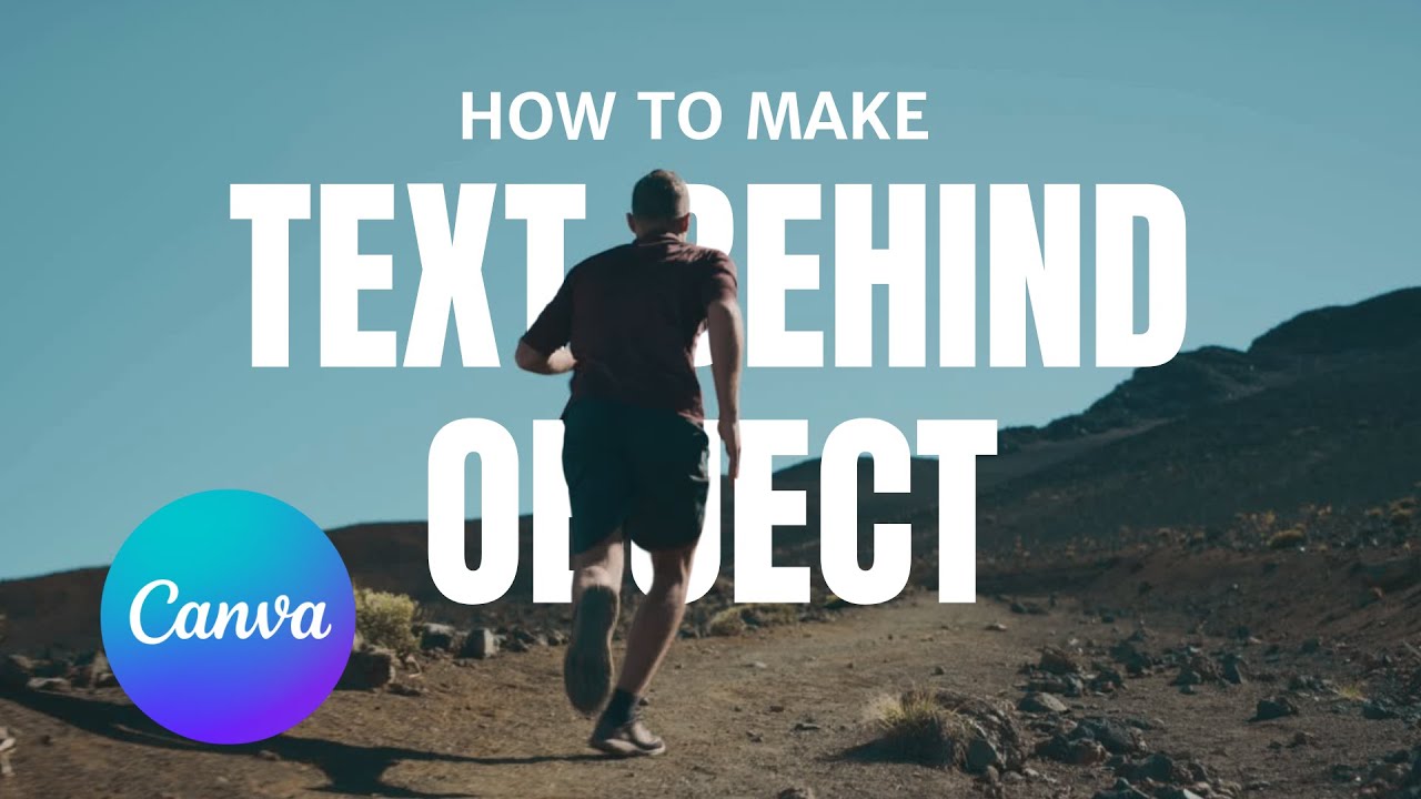 Discover the SECRET to Adding TEXT BEHIND VIDEO OBJECTS in Canva #CanvaTutorial #TextEffect