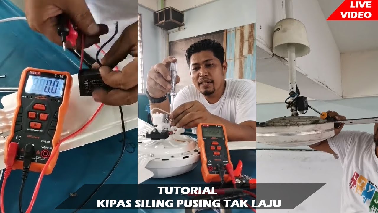 TUTORIAL KIPAS SILING PUSING TAK LAJU