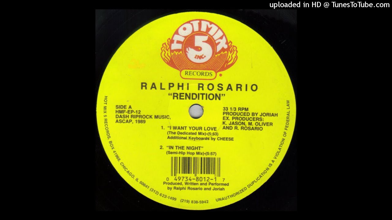 Ralphi Rosario | I Want Your Love (The Dedicated Mix)