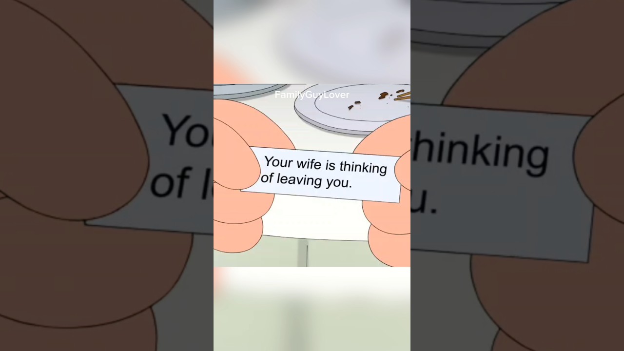 Fortune Cookies Aren't Really Fun... 😬 #shorts #familyguy
