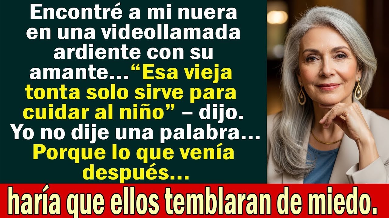 Encontré a mi nuera en una videollamada ardiente con su amante. Yo solo guardé silencio porque...