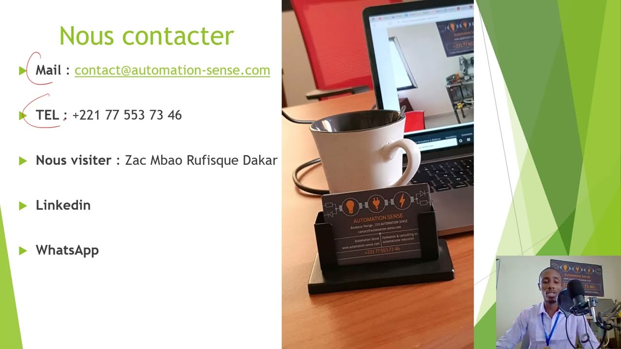 Pr&eacute;sentation plateforme de formation en ligne en automatisme industriel