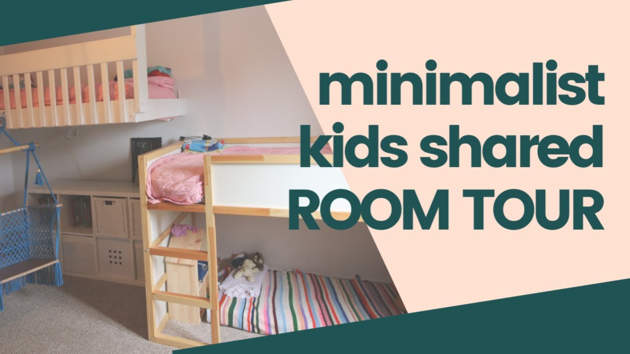 MINIMALIST KIDS ROOM TOUR - SHARED KIDS ROOM (MINIMALISM JOURNEY)