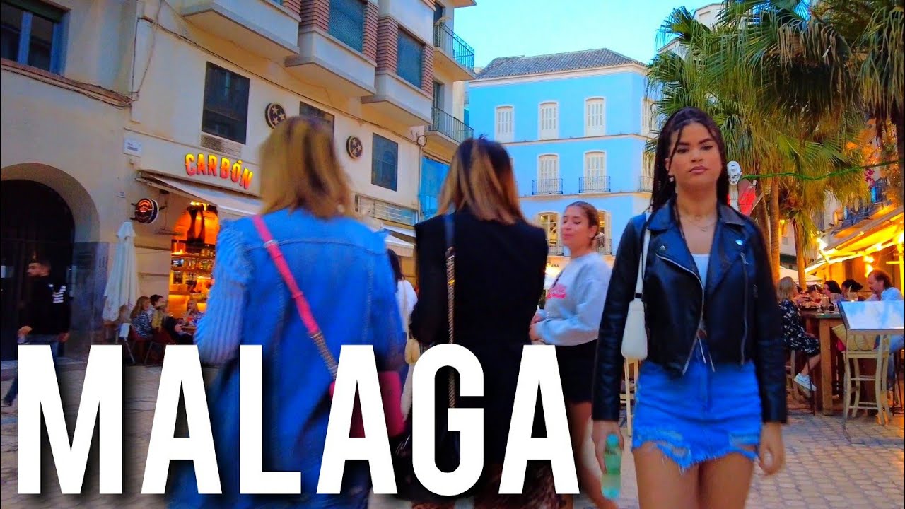 MALAGA🇪🇦 NIGHTLIFE BARS & RESTAURANTS July 2023 Costa del Sol Andalucía Spain 4K