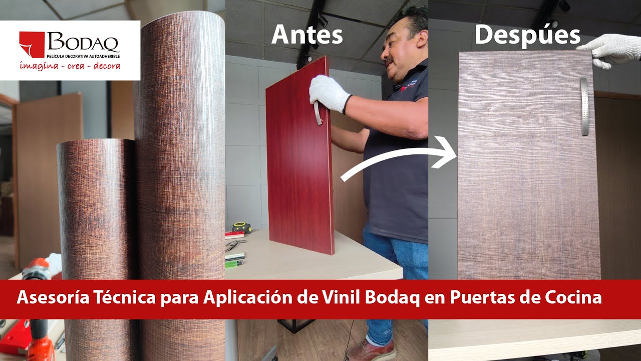 Cómo Instalar Vinil Bodaq en Puertas de Cocina, Burós y Escritorios | Guía Paso a Paso