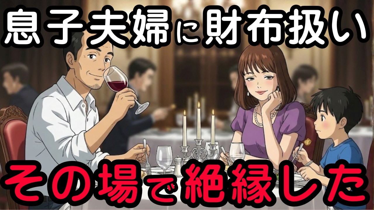高級フレンチで9万円の会計を押し付けられた私。息子夫婦を店に置いて帰宅した夜に母親を辞める決断 | 老後破産 | 絶縁 | 50代60代