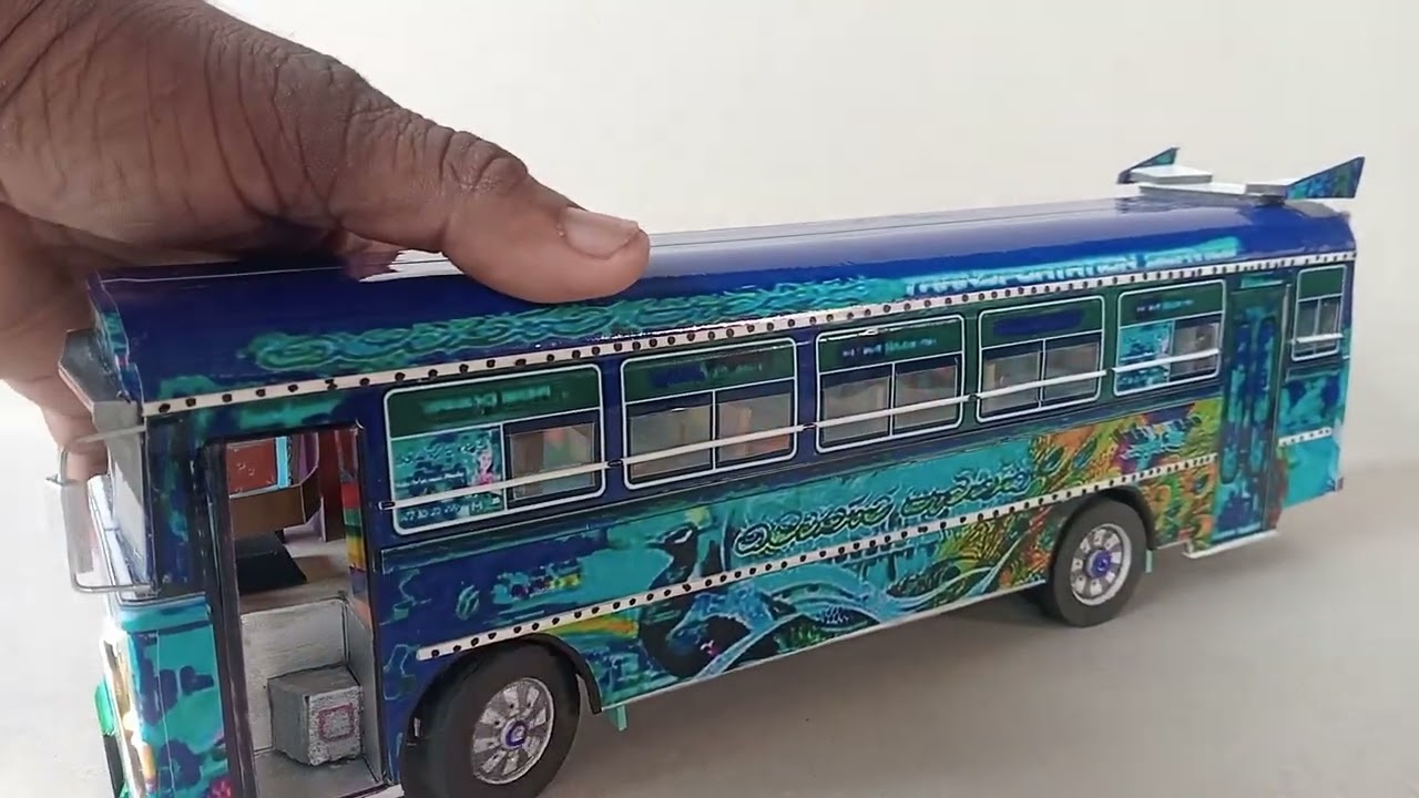 මොනර පැටික්කි blue - BUS MODEL 1:36 14 Inch with sound    077131 62 67