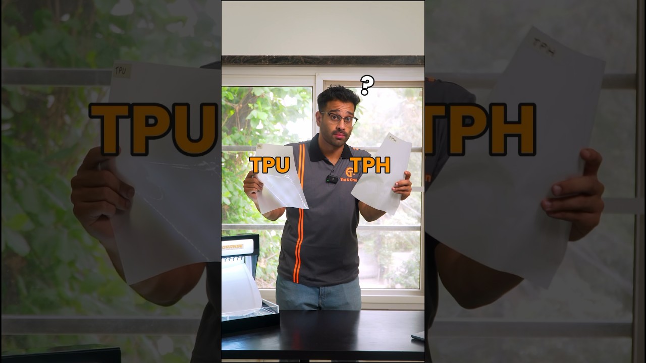 TPU VS TPH #paintprotectionfilm #ppf #automobile #tintandorange