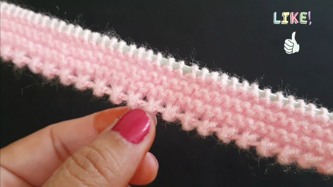 Stylish Border Knitting || New Border Design