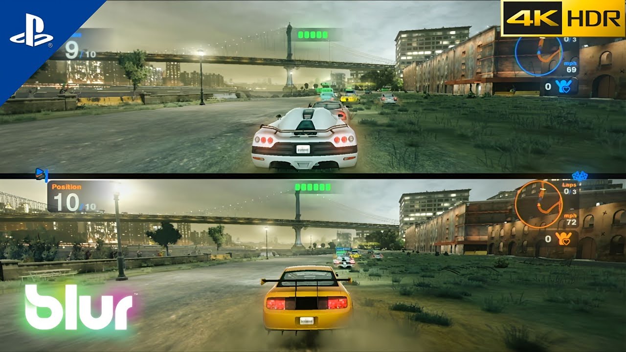 Blur Multiplayer 2 Players Gameplay