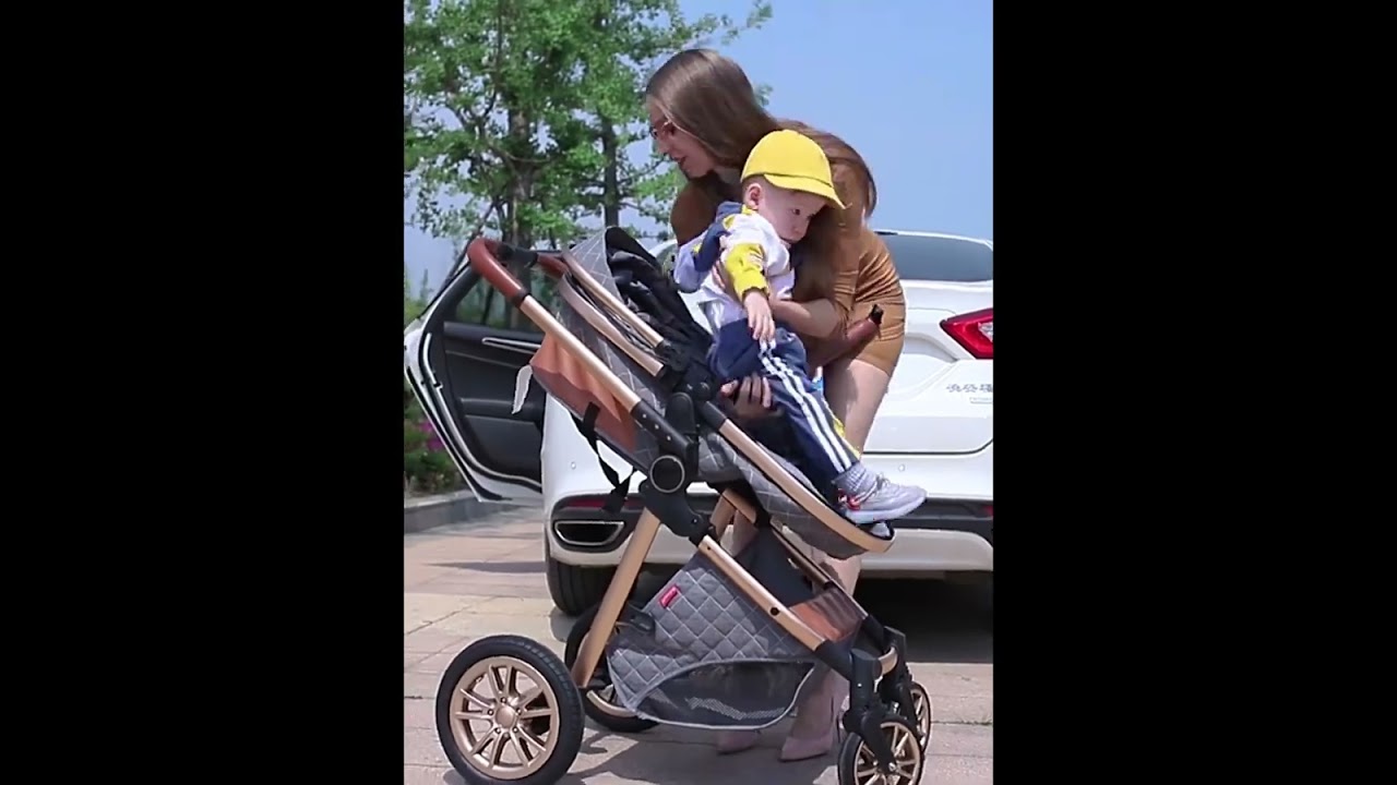 🌟 Fashion Baby Stroller 3 in 1 | Foldable, Portable, and Luxury Design for Modern Parents! 👶✨