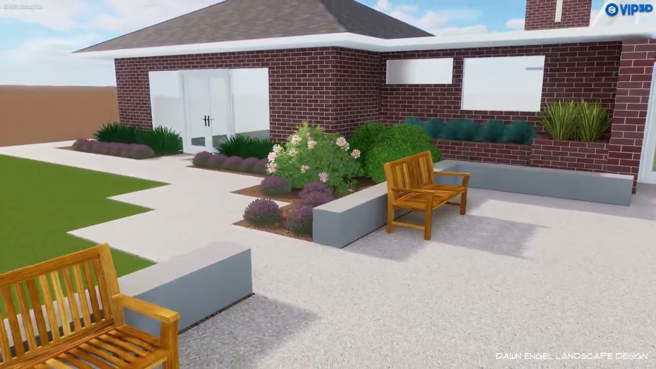 New entry garden for Los Altos church