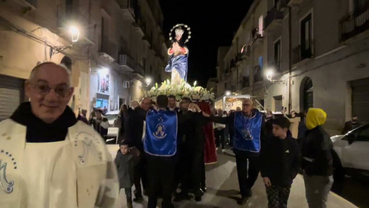 ( Trapani ) La processione del Madonna Dell immacolata del 08/12/2025