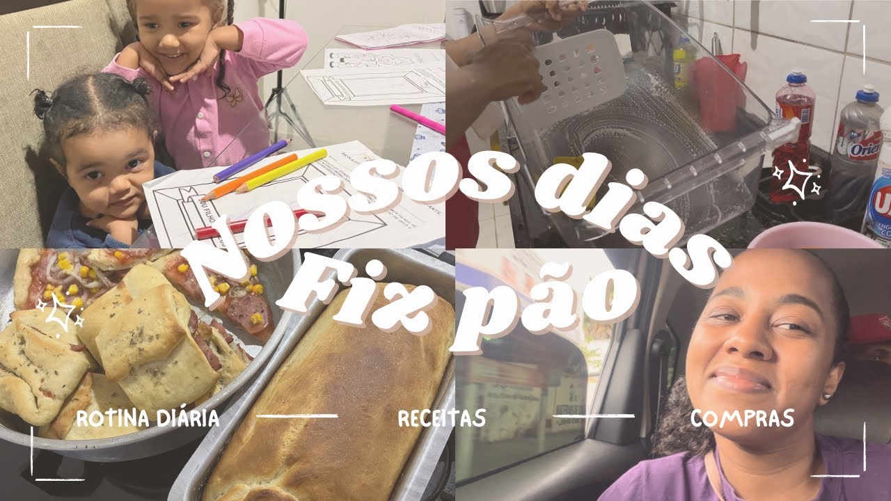 ROTINA INTENSA [VENCI A SUJEIRA DA GELADEIRA] ✅ ATIVIDADE COM AS MENINAS 💖 FIZ PÃO 🍞 