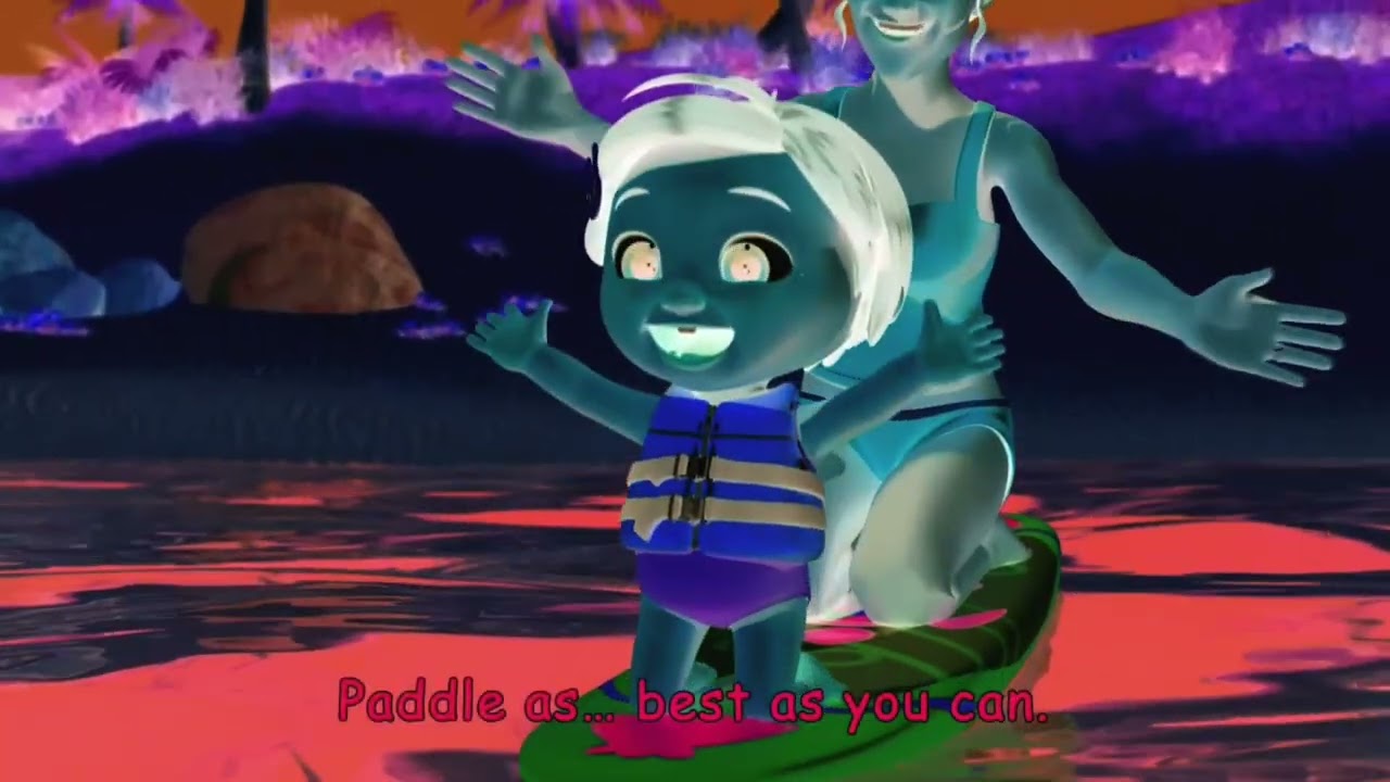 CoComelon Parody Remix – “Get on the Board and Paddle, Paddle, Paddle!” 🌊🏄‍♂️ | Voice Pitch Effects