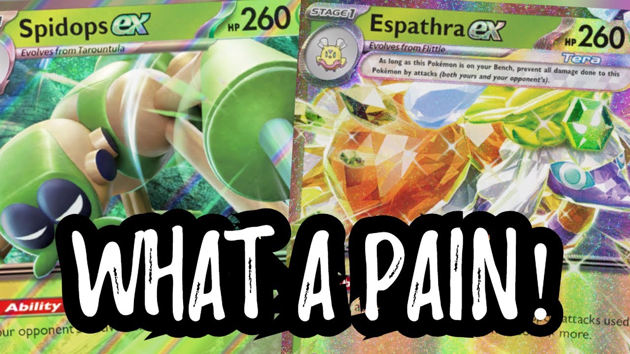 Espathra ex Spidops ex ANNOYS Your Opponent Pokemon TCG Live