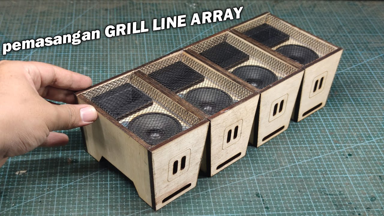 proses pemasangan GRIL LINE ARRAY 2 inch