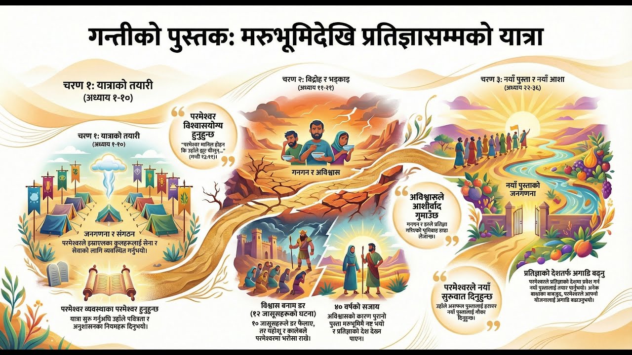 गन्ती | Numbers | Journey of Faith, Obedience & Promise | Bible Study Nepali