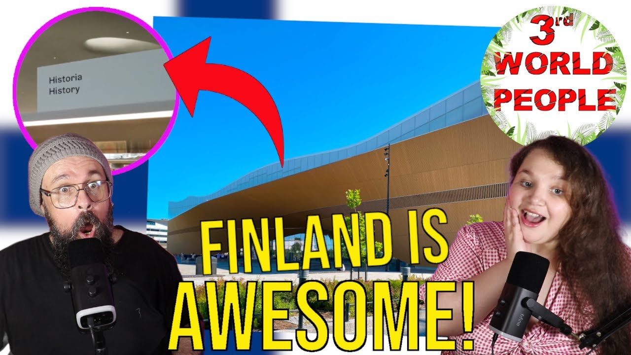 3rd WORLD PEOPLE REACT: THE INCREDIBLE HELSINKI CENTRAL LIBRARY OODI | FINLAND REACTION