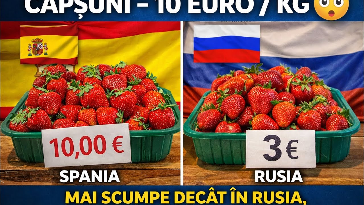 Căpșuni mai scumpi de cat în Rusia 🇷🇺