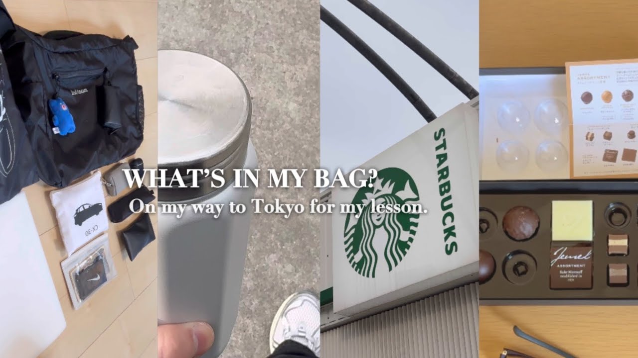 【vlog】働きながら芸能レッスン｜バッグの中身とリアルな1日