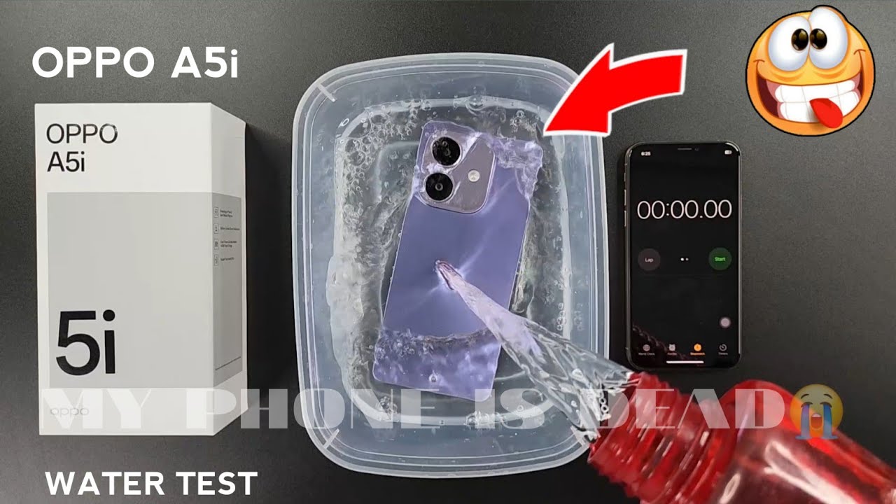 OPPO A5i Water Test 💧💦| The Very First Water Test of Oppo A5i