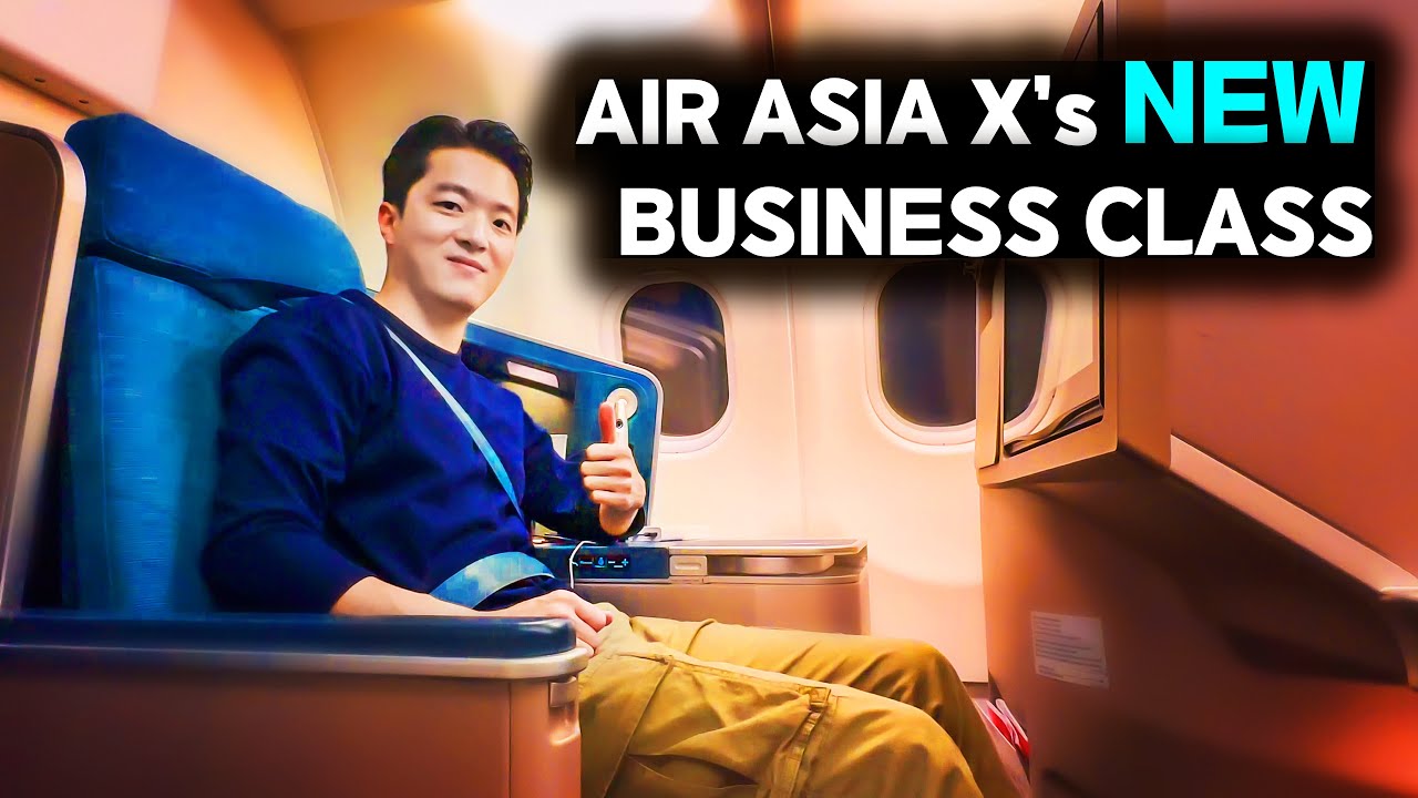 Air Asia X's SURPRISING NEW Business Class (1-2-1 layout)