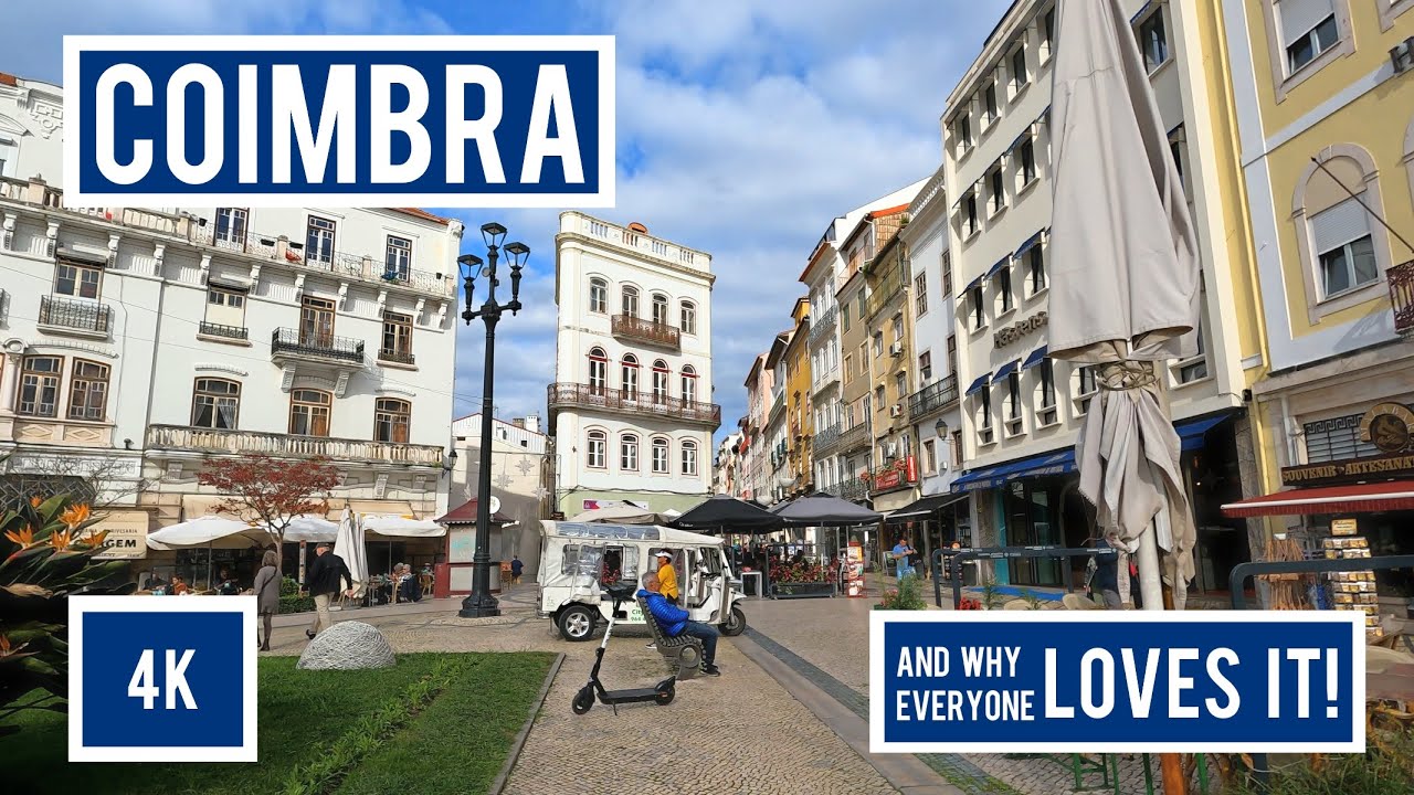 COIMBRA - Santa Clara, River Mondego, Downtown, University, World Heritage - Portugal |4k|